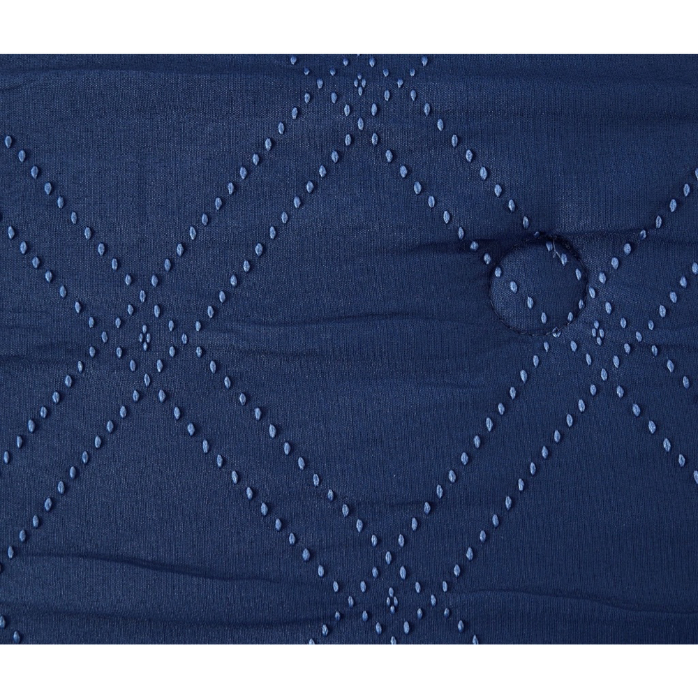 NEW Mainstays Full/Queen Navy Blue & Light Blue 5-Piece Comforter Set - Picture 9 of 14